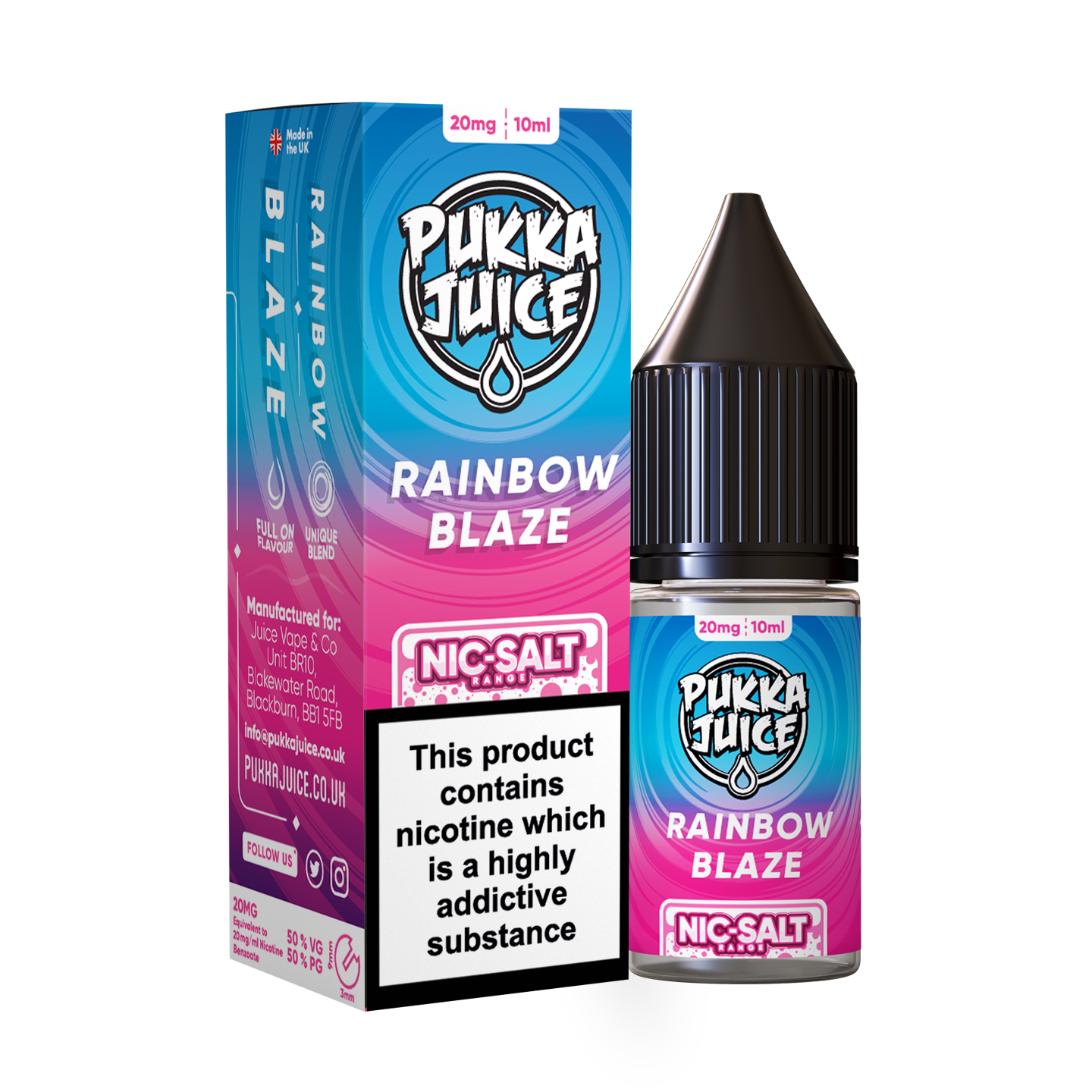 Rainbow Blaze Nic Salt By Pukka Juice Product rainbow-blaze-nic-salt-by-pukka-juice-product