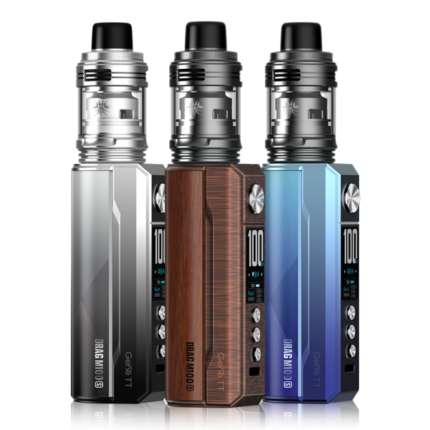 This powerful device comes with a wide range of features to help you enjoy your vaping experience, no matter what your preferences might be. With a battery that can be powered by either an 18650 or 21700 battery (sold separately), you can choose the power that suits you best. And with both DTL and MTL options available, you can choose the style that suits you best - whether you prefer a smooth and easy draw or a bold and flavourful hit. Designed by the vape experts at Voopoo, the Drag M100S features a host of advanced features to help you get the most out of your vaping experience. With a Gene.TT chipset and multiple vaping modes to choose from, including Variable Wattage, Temperature Control, Eco Mode, and Smart Mode, you can customise your vaping experience to suit your preferences. And with a 2ml E-Liquid capacity, top filling design, adjustable airflow, and PnP coil compatibility, you'll never be short on options. So if you're looking for a high-quality vape kit that's versatile, easy to use, and packed with features, look no further than the Voopoo Drag M100S. Whether you're a seasoned vaper or just starting out, this kit has everything you need to enjoy your vaping experience to the fullest. So why wait? Try it out today and experience the difference for yourself! Plus, with its sleek design and impressive power, you'll look so cool that you might just become the envy of all your vaping friends.