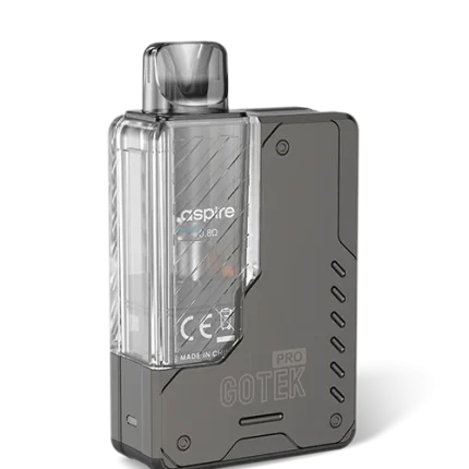 The Aspire Gotek Pro pod vape kit is a good choice if you’re looking for a compact, pocket-friendly option for on-the-go vaping. The built-in 1500mAh rechargeable battery is big enough to last all day long, and thanks to the fixed low wattage and high-resistance coil this delivers an authentic MTL (Mouth To Lung) vape