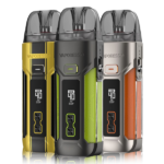 The Vaporesso Luxe X Pro, a powerful and versatile pod kit featuring adjustable wattage up to 40 watts and an intelligent chipset for effortless vaping. Enjoy a seamless vaping experience with its single-button operation and customizable airflow, all in a compact and stylish design.