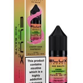 A whirlwind of tangy delight! Sweet cherries collide with mouth-puckering raspberries for a vaping experience that's bursting with zingy flavour in every puff.