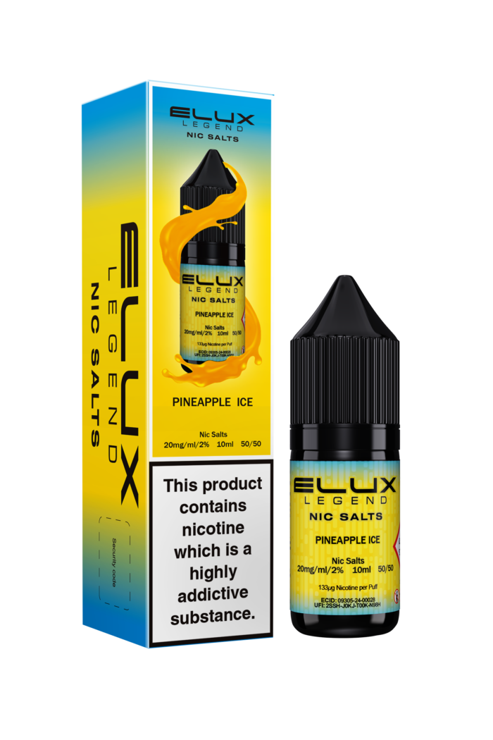 Experience a cool burst of satisfaction with every inhale as the succulent sweetness of pineapple melds perfectly with a crisp, icy finish, transport- ing you to a tasty tropical paradise.