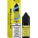 Elux Legends Nic Salt Banana Ice. Invites you to experience the tropical sweetness of ripe bananas, perfectly complemented by a cool menthol breeze. This e-liquid offers a smooth, icy finish, making it the perfect choice for vapers who enjoy a sweet yet refreshing flavour. Whether you’re relaxing at home or on the go, Elux Nic Salt Banana Ice delivers a satisfying, vacation-like experience with every puff. Available in both 10mg and 20mg