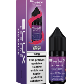 Elux Legends Nic Salt Grape Berry, where sweet, ripe grapes meet the tangy delight of fresh berries. This sophisticated blend delivers an exciting vaping experience with the perfect balance of sweetness and tartness, leaving you with a satisfying, smooth finish. Available in both 10mg and 20mg.