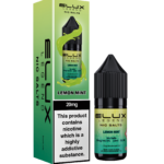 Elux Legends Nic Salt Lemon Mint 10ml. A Zesty Lemon and Refreshing Mint Fusion Elux Nic Salt Lemon Mint delivers a perfect balance of fresh lemon zest and cool mint. The citrusy punch of lemon is complemented by the icy chill of mint, creating a refreshing, smooth vaping experience. Every puff leaves you feeling refreshed and satisfied. Available in both 10mg and 20mg.