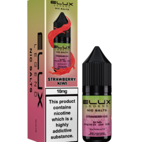 Elux Legends Nic Salt Strawberry Kiwi 10ml. Lose yourself in the sweet embrace of luscious strawberry and tangy kiwi with Elux Nic Salt. This dynamic duo creates a vibrant, fruit-forward explosion of flavour that’s both refreshing and satisfying. It sets a new standard for fruity e-liquids, offering a perfect balance of sweetness and tartness in every puff. Available in both 10mg and 20mg.