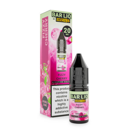 Barliq By Zeus Fizzy Cherry 10ml. Fizzy Cherry nic salt e-liquid combines the rich sweetness of cherries with a fizzy, soda-like finish. The playful mix of fruit and bubbly effervescence delivers a vibrant all-day vape that is a real palate pleaser.