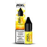 Introducing Pixl Nic Salts Banana Ice. Banana Ice delivers a smooth blend of ripe, creamy banana layered with a crisp menthol chill. Each puff balances tropical sweetness with a cool finish, creating a refreshing all-day vape that’s both sweet and satisfying. Crafted for vapers who love a smooth, icy twist on a fruity classic. available in 10mg and 20mg strength. 