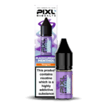 Introducing Pixl Nic Salts Blackcurrant Menthol. Blackcurrant Menthol combines the bold, juicy flavour of ripe blackcurrants with an invigorating menthol breeze. Sweet yet refreshingly cool, this perfectly balanced blend delivers a fruity punch followed by a crisp, icy finish — ideal for vapers who love a clean, fresh hit. Available in 10mg and 20mg.
