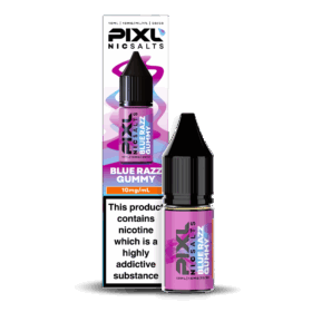 Introducing Pixl Nic Salts Blue Razz Gummy 10ml. Blue Razz Gummy captures the sweet and tangy essence of blue raspberry candies with a soft, chewy twist. It’s a nostalgic, candy-inspired vape bursting with fruity goodness and a smooth nic salt finish for all-day enjoyment. Available in 10mg and 20mg