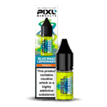 Introducing Pixl Nic Salts Blue Razz Lemonade 10ml. Blue Razz Lemonade blends tangy blue raspberries with a fizzy lemonade base for a sparkling, sweet-sour vape that refreshes with every puff. It’s vibrant, zesty, and full of flavour — the perfect mix for fans of fruity, drink-inspired blends. Available 10mg and 20mg.