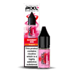 Introducing Pixl Nic Salts Cherry Ice 10ml. Cherry Ice delivers a burst of sweet, juicy cherries with a cool menthol twist. The perfect mix of fruity richness and refreshing chill, this vape leaves a smooth and invigorating aftertaste you'll love all day long. Available in 10mg and 20mg.