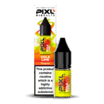 Introducing Pixl Nic Salts Cola Lime 10ml.  Cola Lime captures the timeless taste of fizzy cola with a zesty lime twist. Sweet, tangy, and sparkling with refreshment, this flavour delivers the perfect nostalgic soda experience with a smooth nic salt hit. Available in 10mg and 20mg.