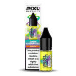 Introducing Pixl Nic Salts Dark Cherry Ice 10ml. Dark Cherry Ice delivers a deep, bold cherry flavour with an invigorating menthol chill. Rich and fruity on the inhale, frosty and fresh on the exhale — this is a smooth, elegant vape for cherry lovers. Available in 10mg and 20mg.