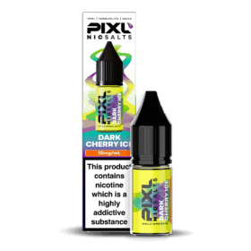 Introducing Pixl Nic Salts Dark Cherry Ice 10ml. Dark Cherry Ice delivers a deep, bold cherry flavour with an invigorating menthol chill. Rich and fruity on the inhale, frosty and fresh on the exhale — this is a smooth, elegant vape for cherry lovers. Available in 10mg and 20mg.