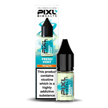 Introducing Pixl Nic Salts Fresh Mint 10ml. Fresh Mint offers a crisp, cooling vape experience with pure minty freshness from start to finish. Simple, clean, and smooth — it’s the perfect all-day vape for those who love a refreshing menthol kick. Available in 10mg and 20mg. 