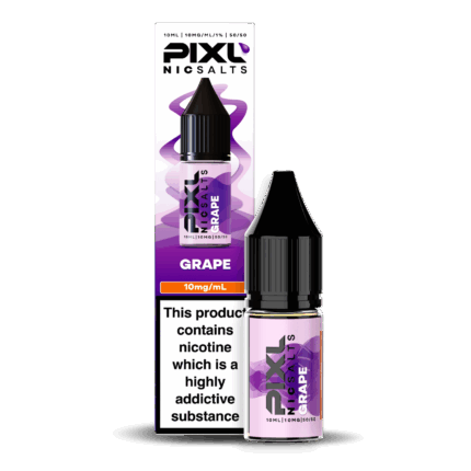 Introducing Pixl Nic Salts Grape 10ml. Grape delivers a burst of rich, juicy grape flavour that’s bold, sweet, and perfectly smooth. Each puff is bursting with fruity intensity, making it a must-try for fans of classic grape vapes. available in 10mg and 20mg.