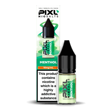Introducing Pixl Nic Salts Menthol 10ml. Menthol offers a clean, crisp, and cooling vape experience that refreshes your senses with every puff. Pure and simple, it’s the perfect choice for vapers who enjoy a classic, icy hit with a smooth finish.