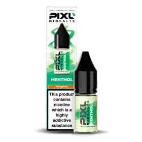 Introducing Pixl Nic Salts Menthol 10ml. Menthol offers a clean, crisp, and cooling vape experience that refreshes your senses with every puff. Pure and simple, it’s the perfect choice for vapers who enjoy a classic, icy hit with a smooth finish.
