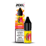Introducing Pixl Nic Salts Oasis 10ml. Oasis takes you straight to the tropics with a delicious blend of mango, peach, and melon. Fruity, exotic, and ultra-smooth, this vape delivers sunshine flavour in every puff — the ultimate tropical escape.