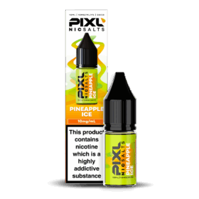 Introducing Pixl Nic Salts Pineapple Ice 10ml.  Pineapple Ice delivers the sweet, tropical taste of juicy pineapple finished with an icy chill. This refreshing blend perfectly balances fruity sweetness and cool smoothness for a vibrant, all-day vape.
