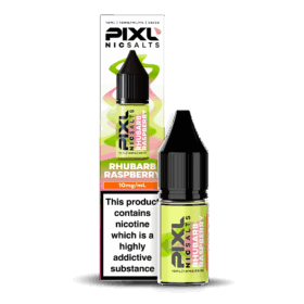 Introducing Pixl Nic Salts Rhubarb Raspberry 10ml. Rhubarb Raspberry blends tangy rhubarb with sweet, juicy raspberries for a perfectly balanced vape. The sharp edge of rhubarb is softened by the smooth berry sweetness, creating a refreshing and distinctive flavour combination that’s both nostalgic and vibrant.