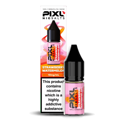 Introducing Pixl Nic Salts Strawberry Watermelon 10ml. Strawberry Watermelon combines juicy strawberries with crisp, refreshing watermelon for a smooth and summery vape. Sweet, vibrant, and perfectly blended, it’s the ideal all-day flavour for fruit lovers.